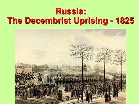 Dezembristscher Aufstand: Eine Revolution mit Idealen und Träumen gegen die russische Autokratie